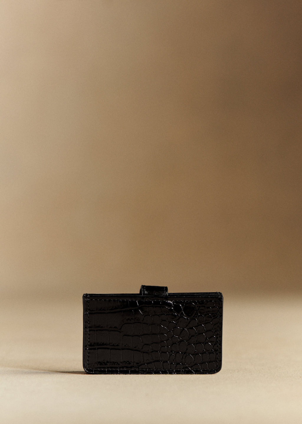 Porte-cartes Ginette - Noir Croco
