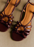 Sandales Low Gloria - Chocolat Lisse