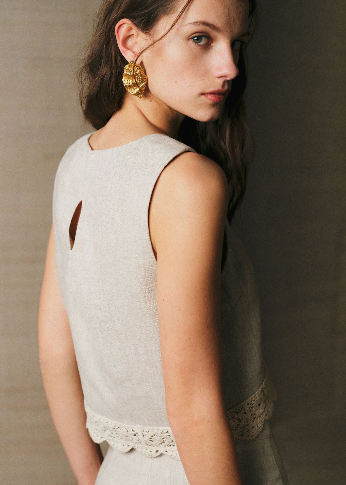 Blouse Dee - Beige Chiné