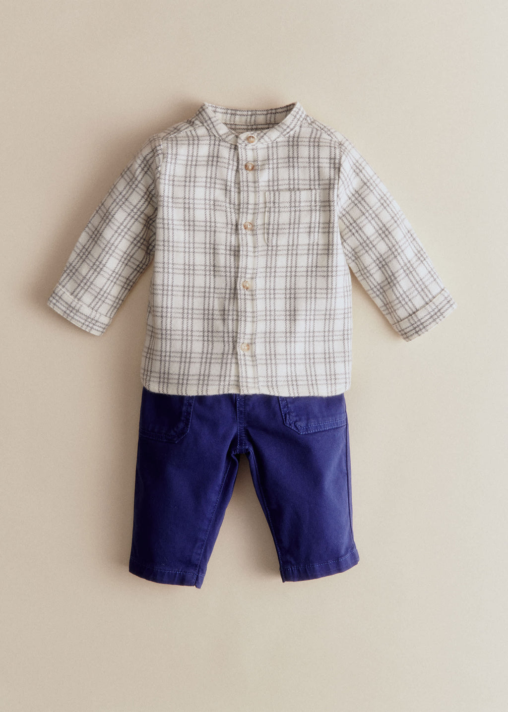 Chemise Benny - Carreaux Gris Doux