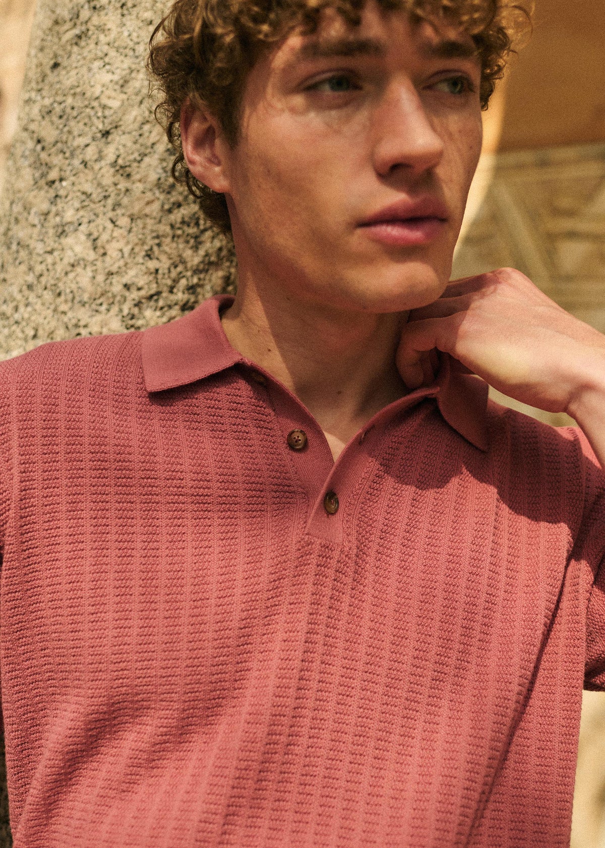 Polo Maille Pablo - Vieux Rose