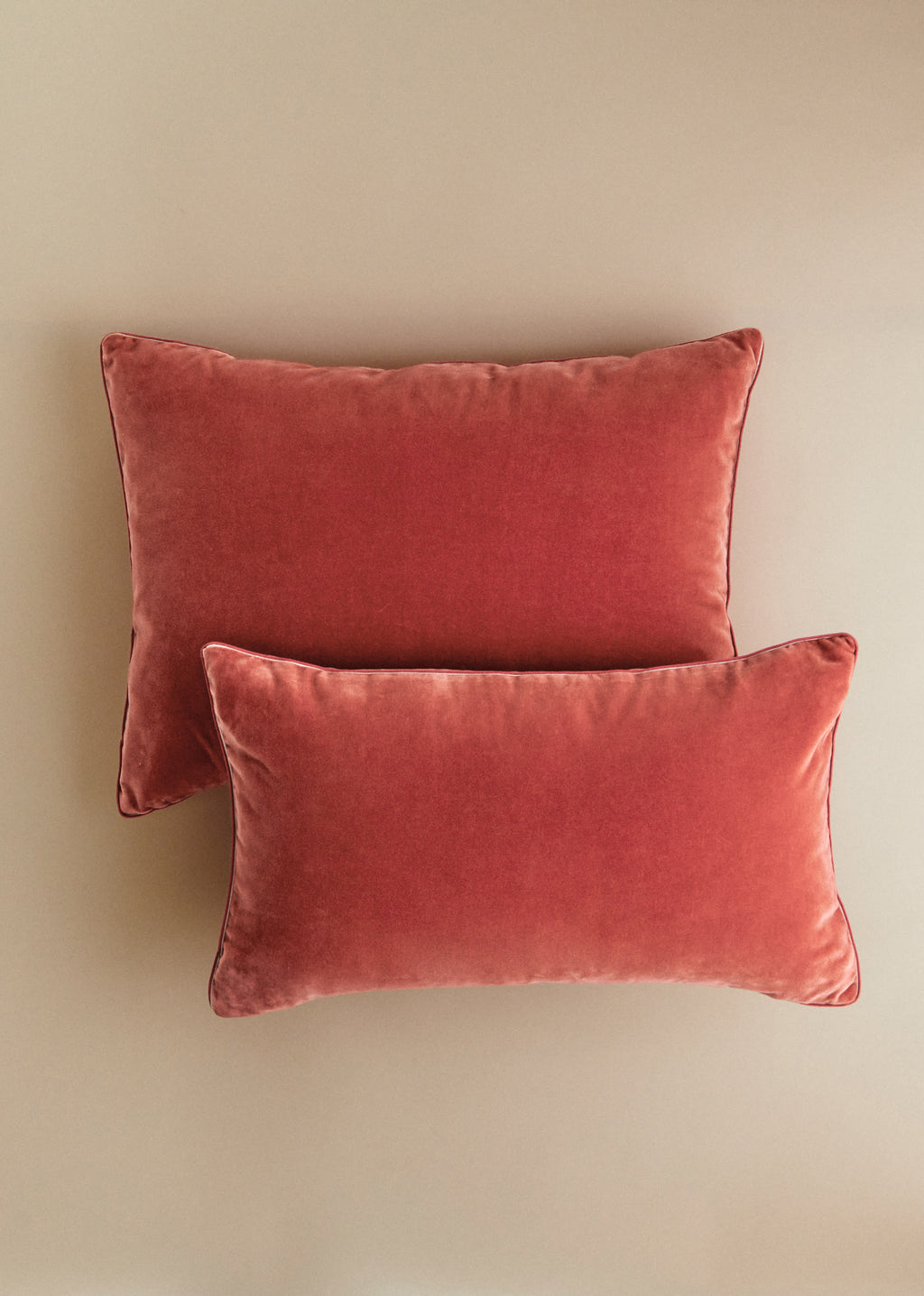 Coussin Velours Édition - Grand modèle - Blush