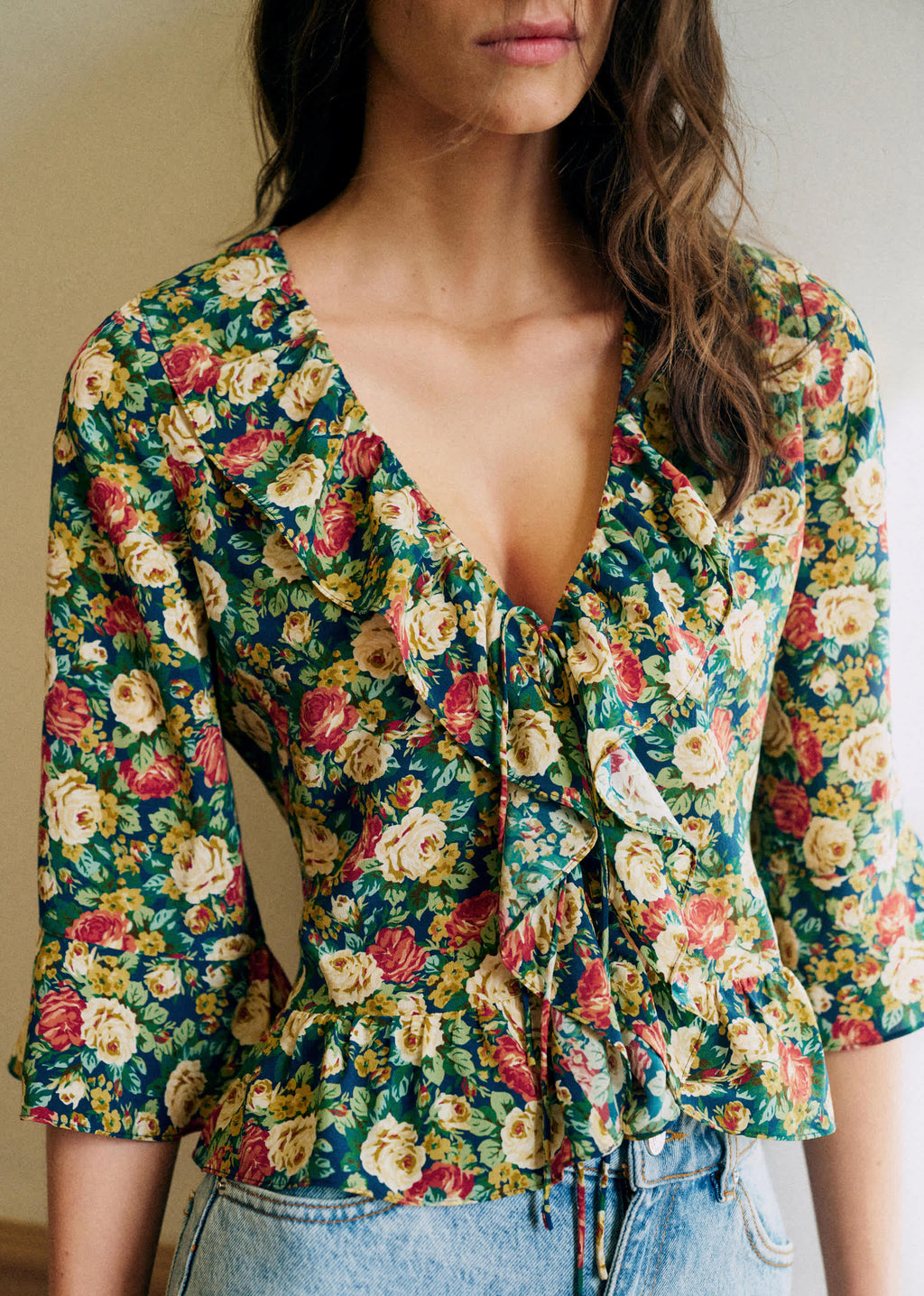 Chemise Yseline - Imprimé Alicante Bleu