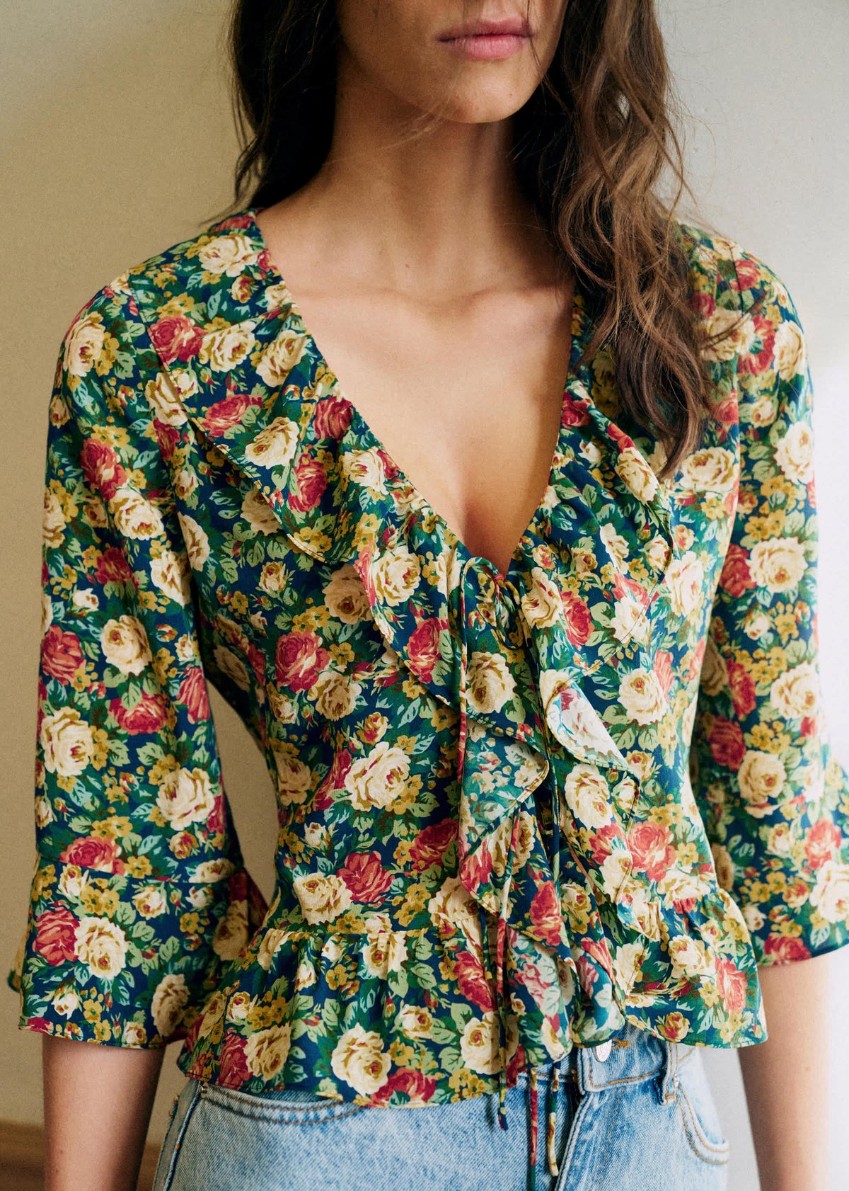 Chemise Yseline - Imprimé Alicante Bleu