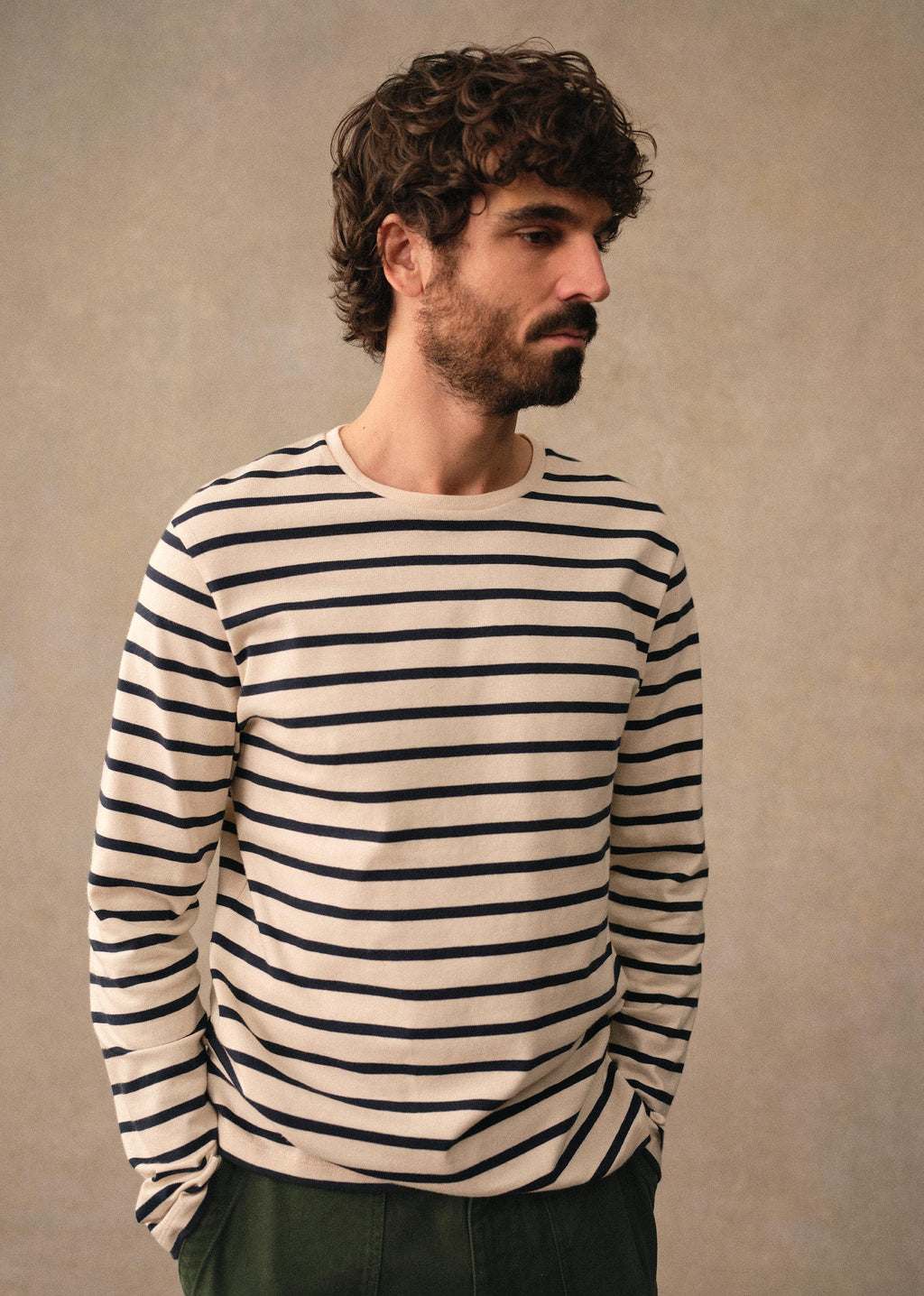 T-Shirt Geron - Marine Écru