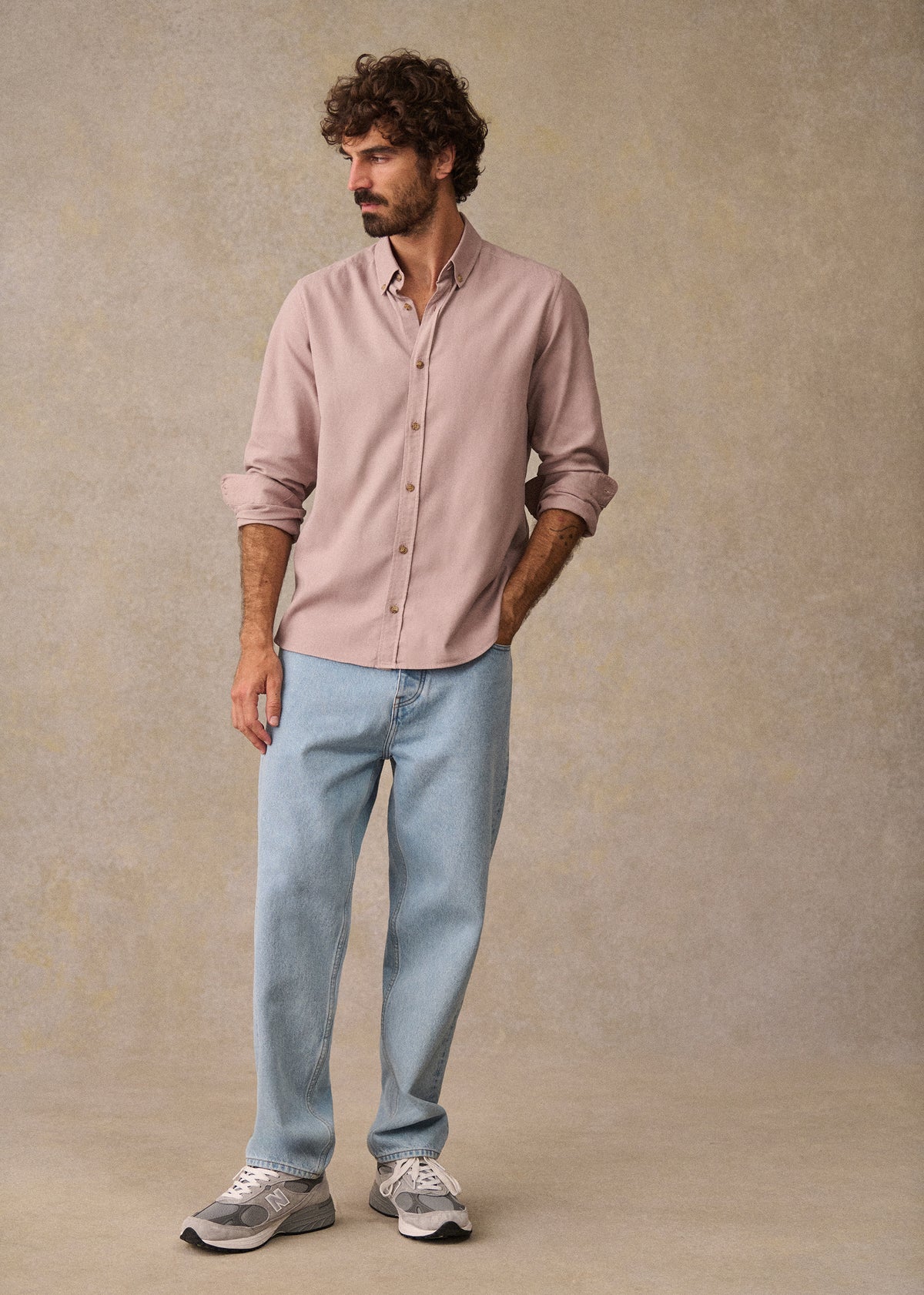 Chemise Arist Flanelle - Vieux Rose