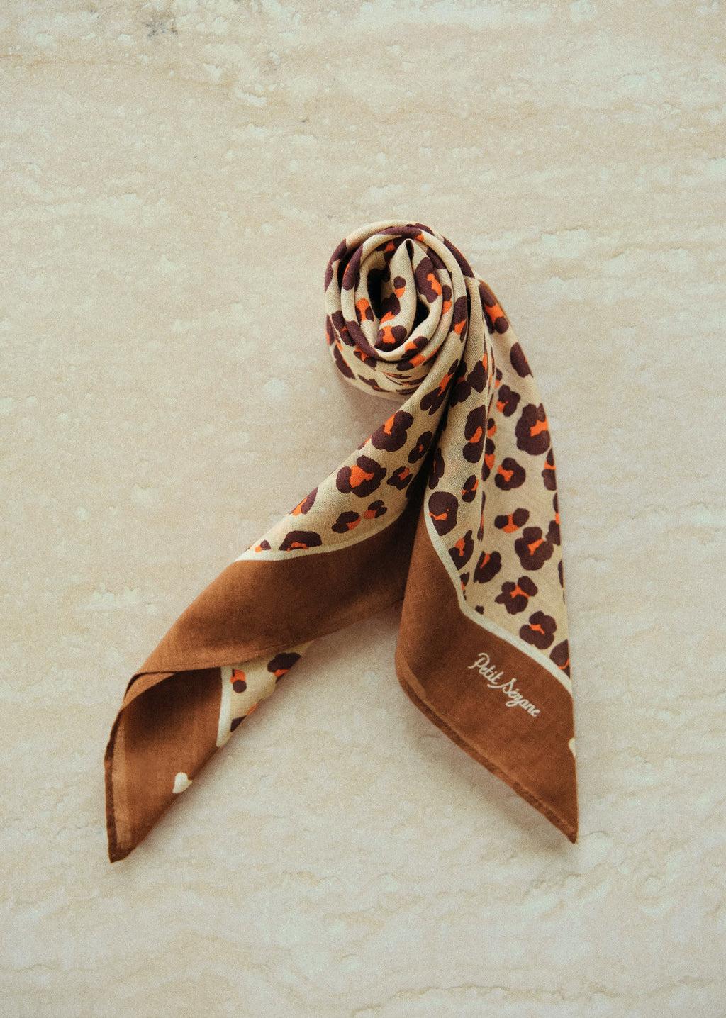 Foulard Léopard - Léopard Orange