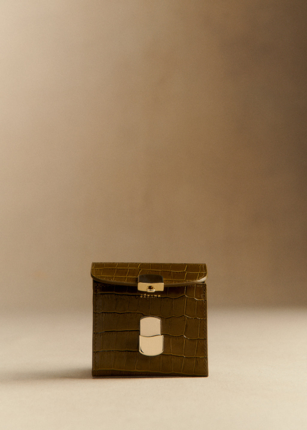Portefeuille Petit Milo - Pistache Croco