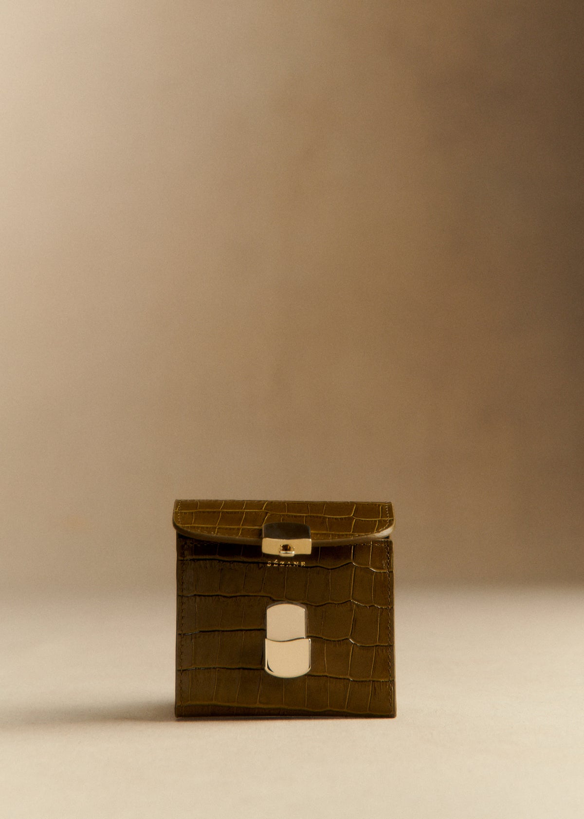 Portefeuille Petit Milo - Pistache Croco