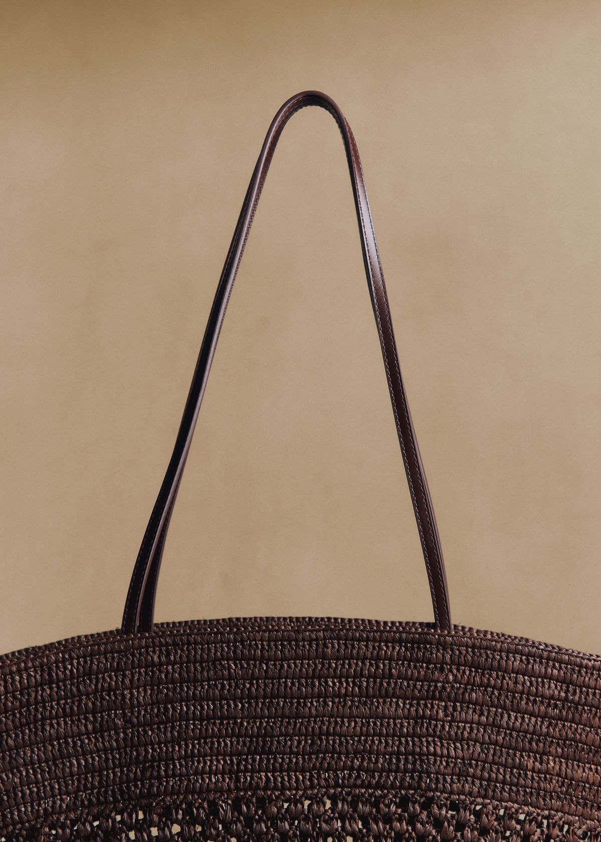 Panier Maia - Raphia Choco Ajouré