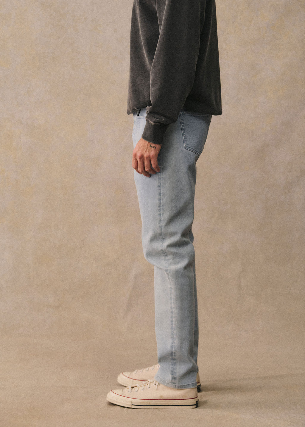 Jean Avi Slim - Bleu Denim Délavé