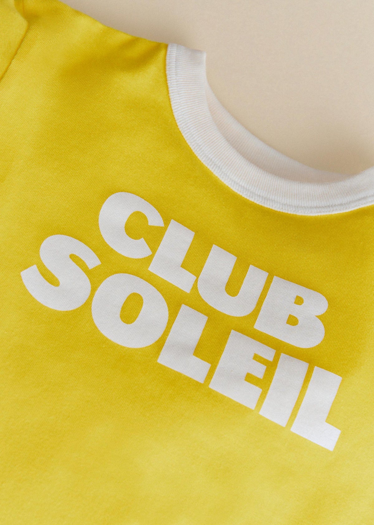 T-Shirt Club Soleil - Jaune / Ecru