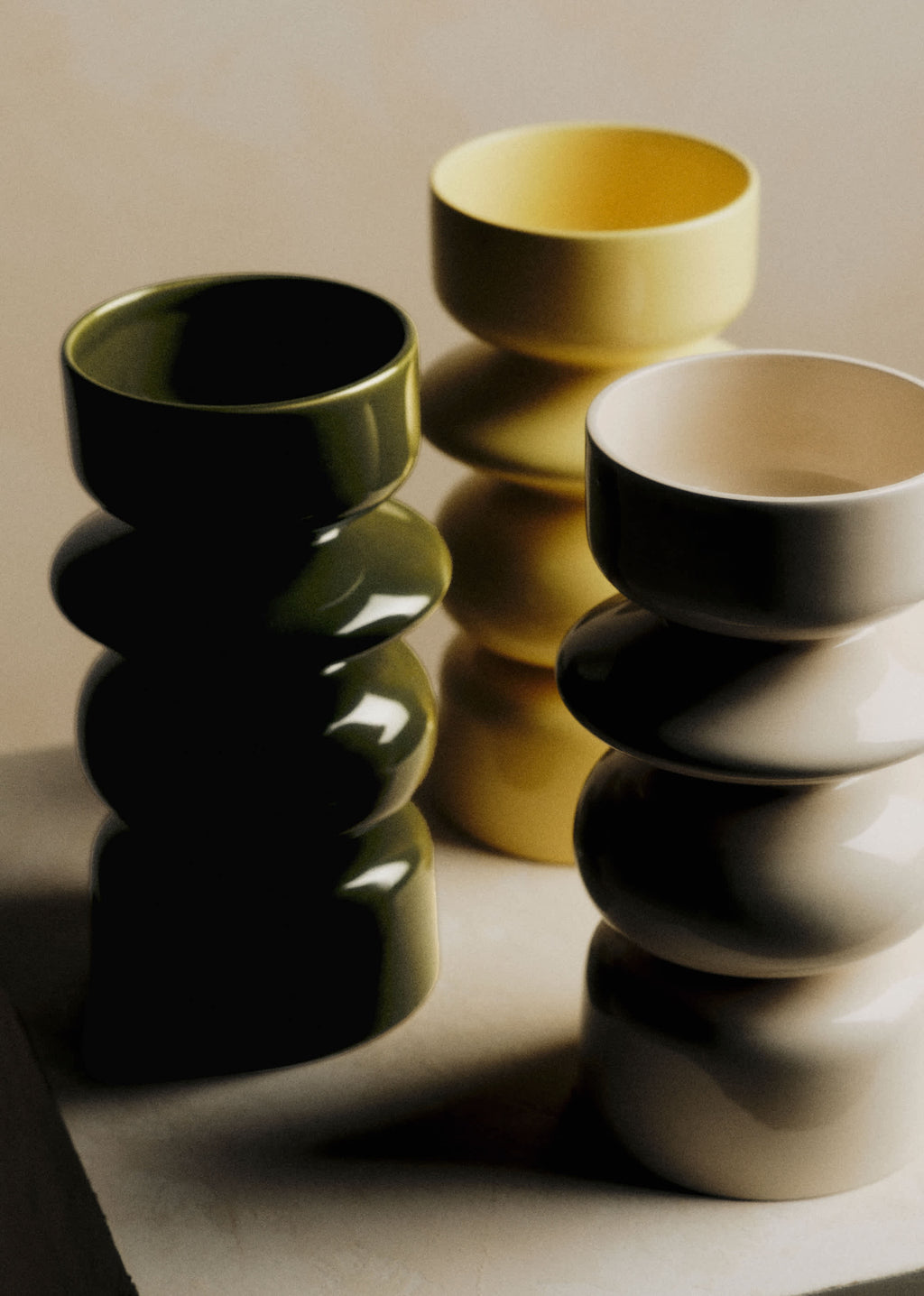 Vase Romie Objetti - Grand Modèle - Vert