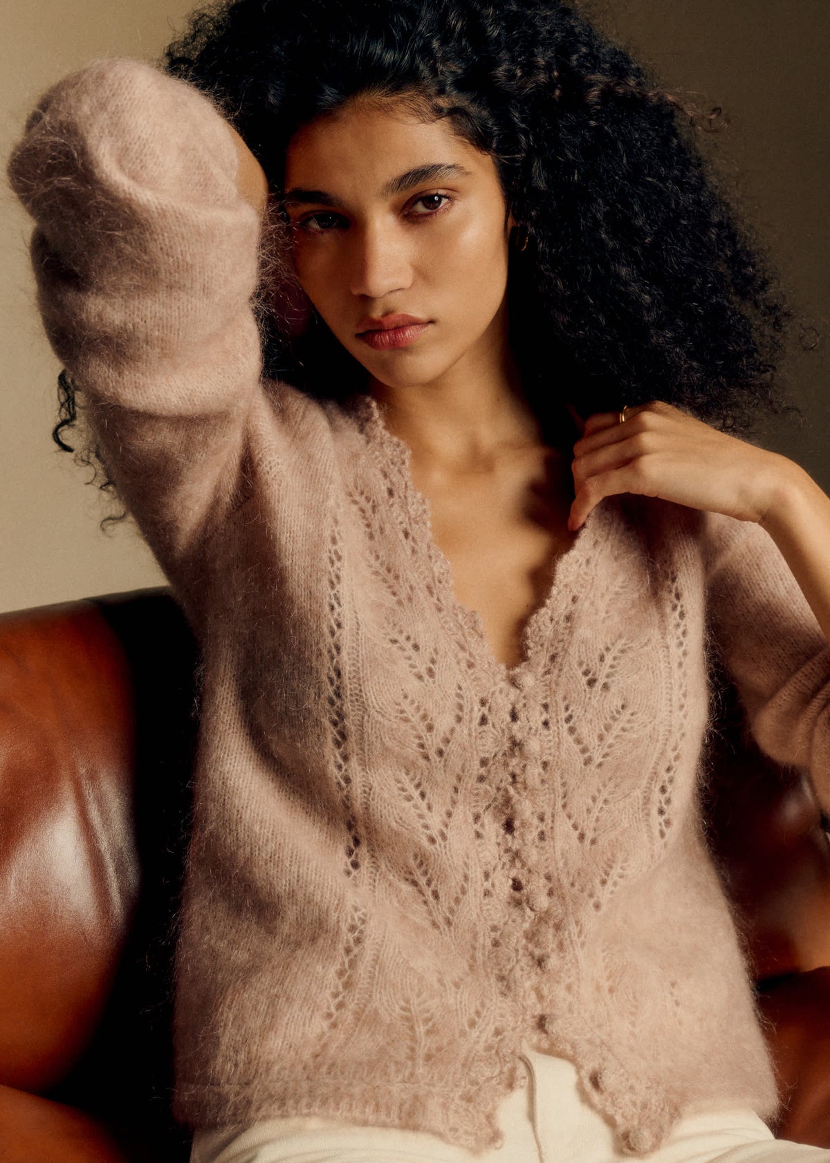 Gilet Angelo - Beige Chiné Clair