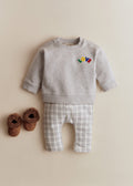 Pantalon Gus - Carreaux Gris Doux