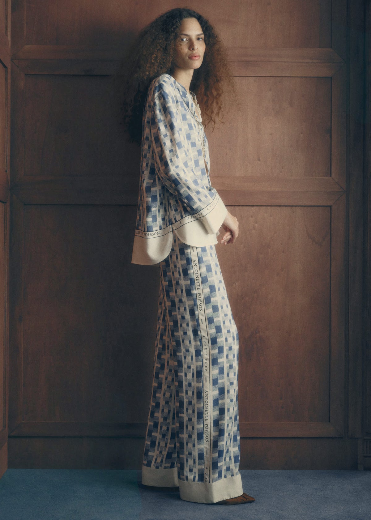 Pantalon Christian - Sézane x Antoinette Poisson - Imprimé Géométrique