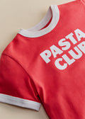 T-Shirt Pasta Club - Rouge / Ecru