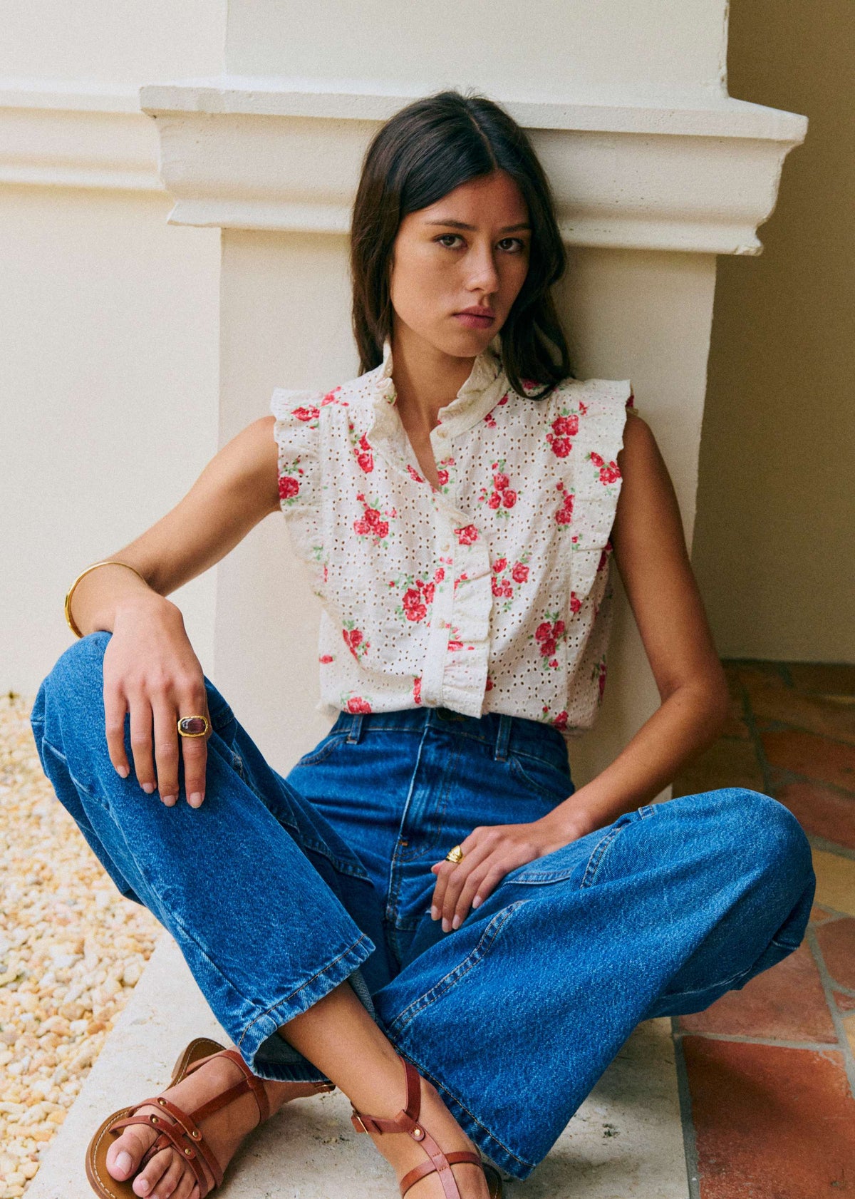 Chemise Caro - Imprimé Rosa Corail