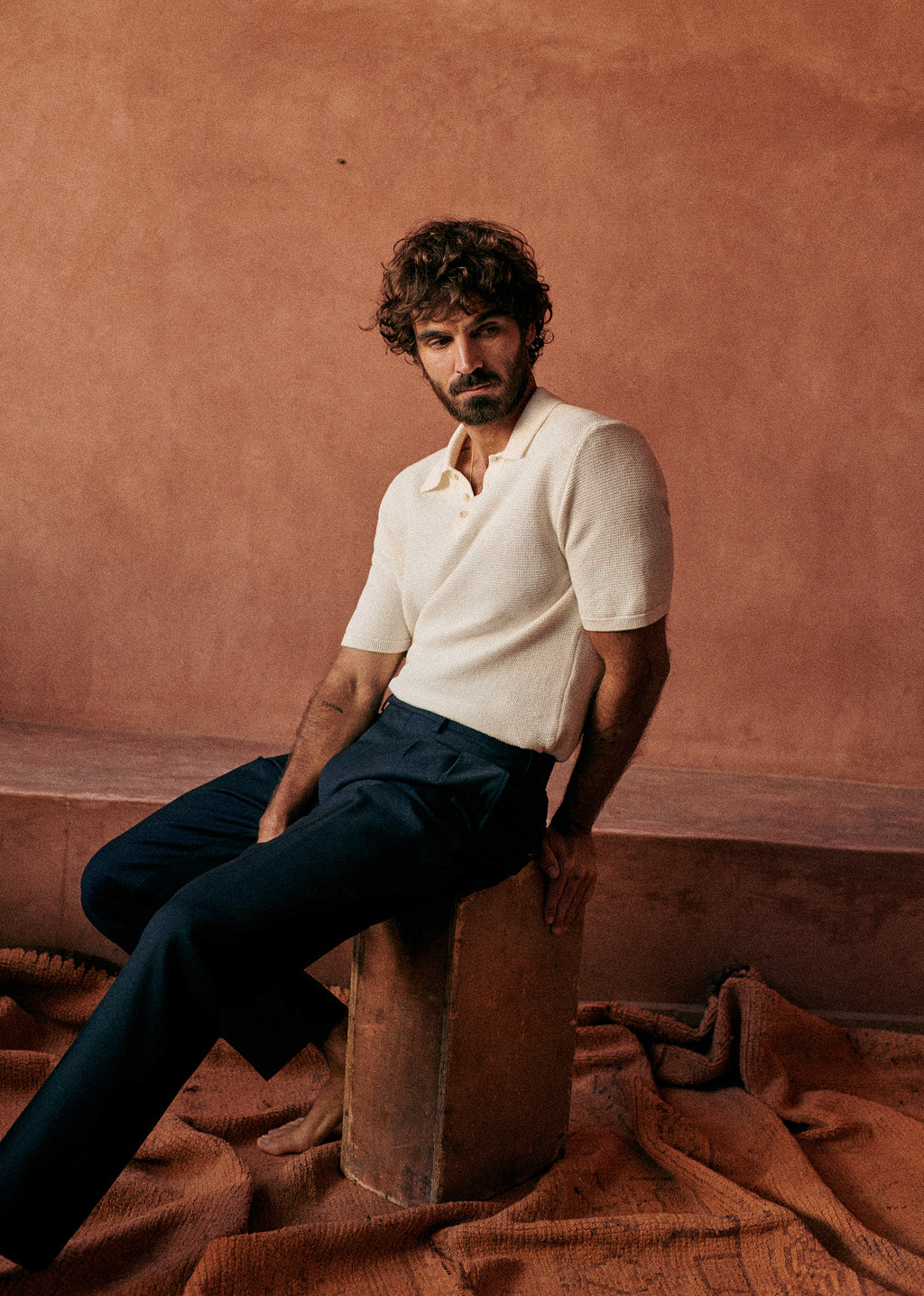 Polo Maille Simeone - Blanc