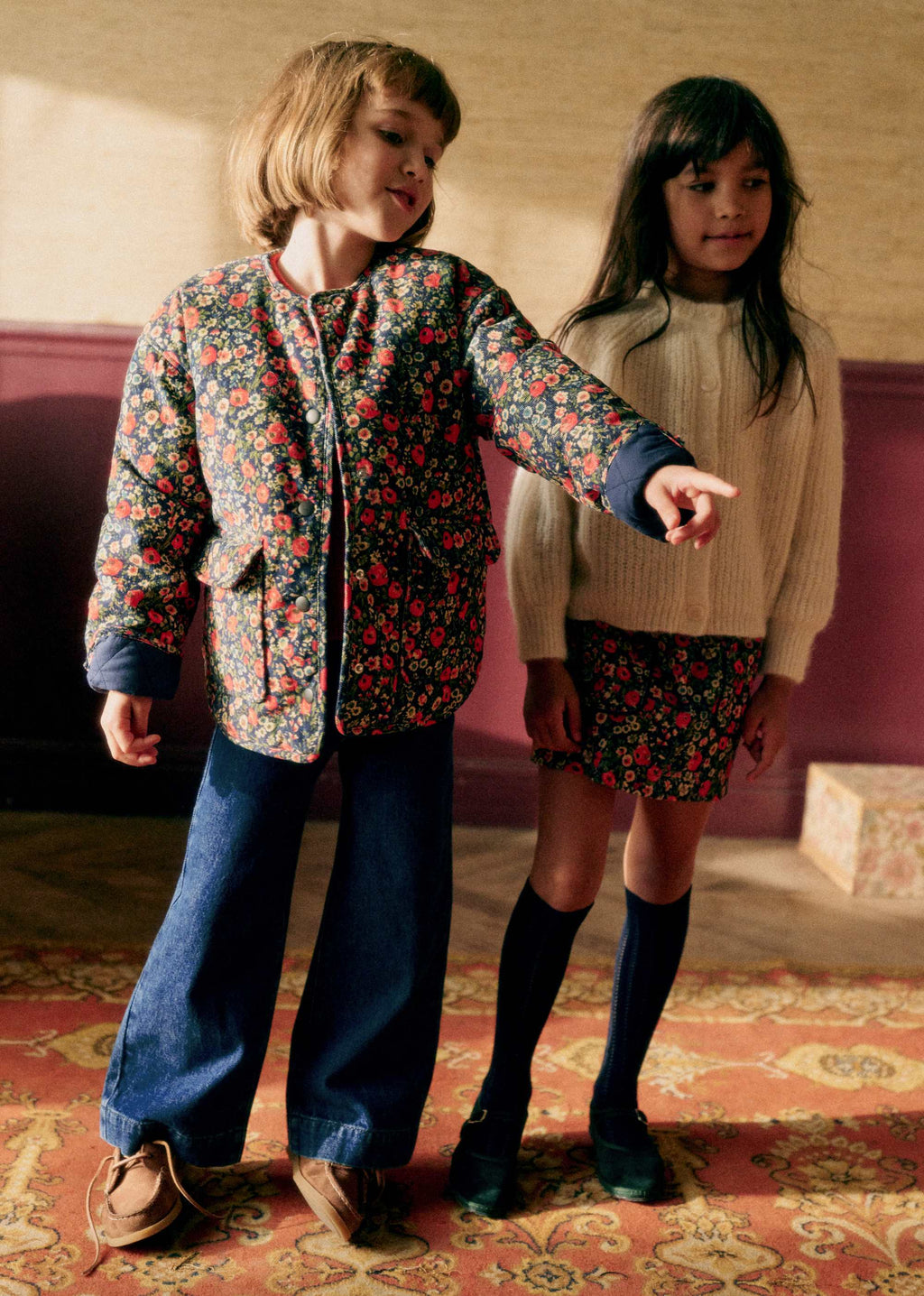 Manteau Farel - Imprimé Poppies
