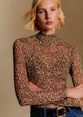 Blouse Omaya - Imprimé Winter Leopard Brown