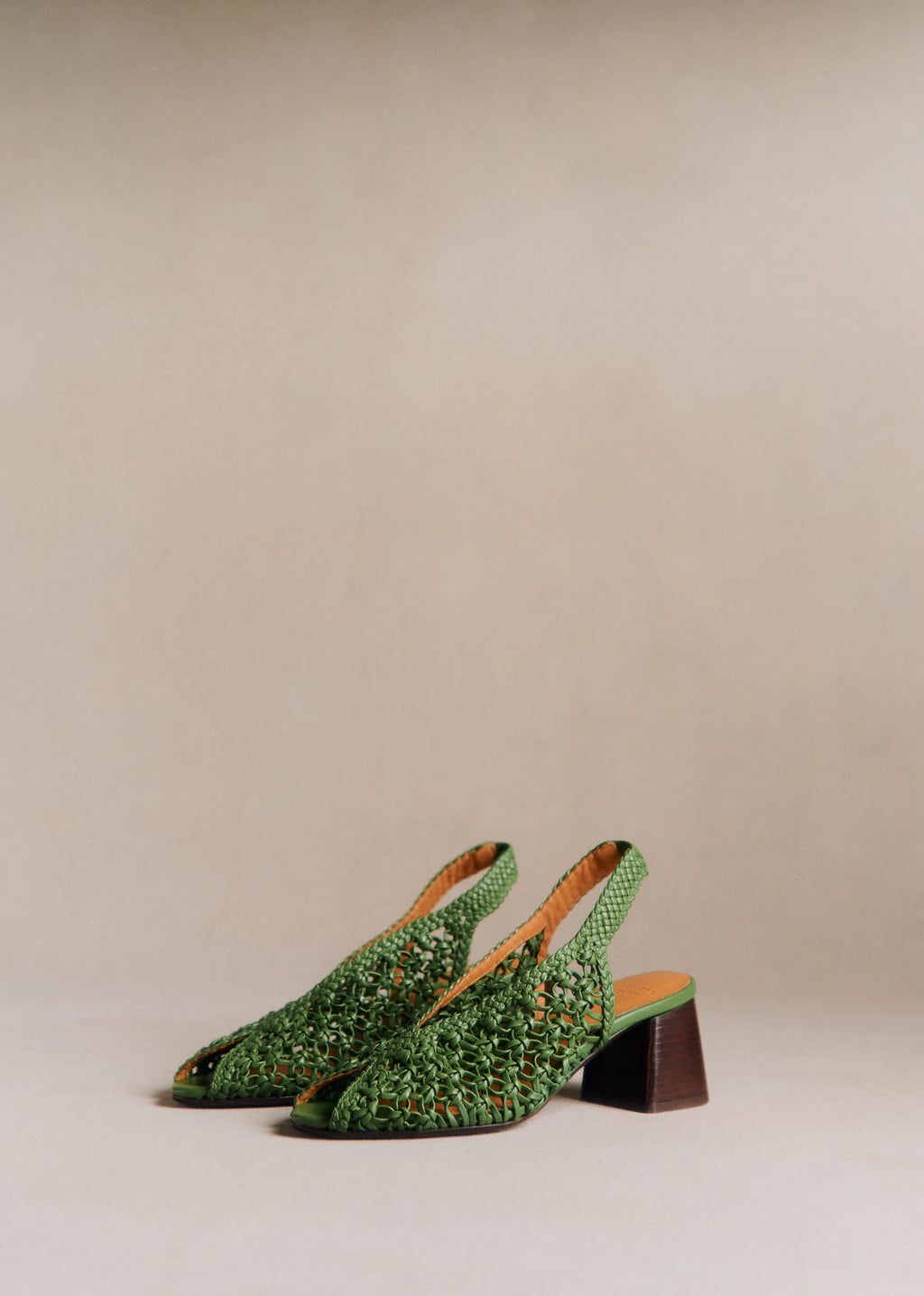 Sandales Enora - Vert Brillant Tressé