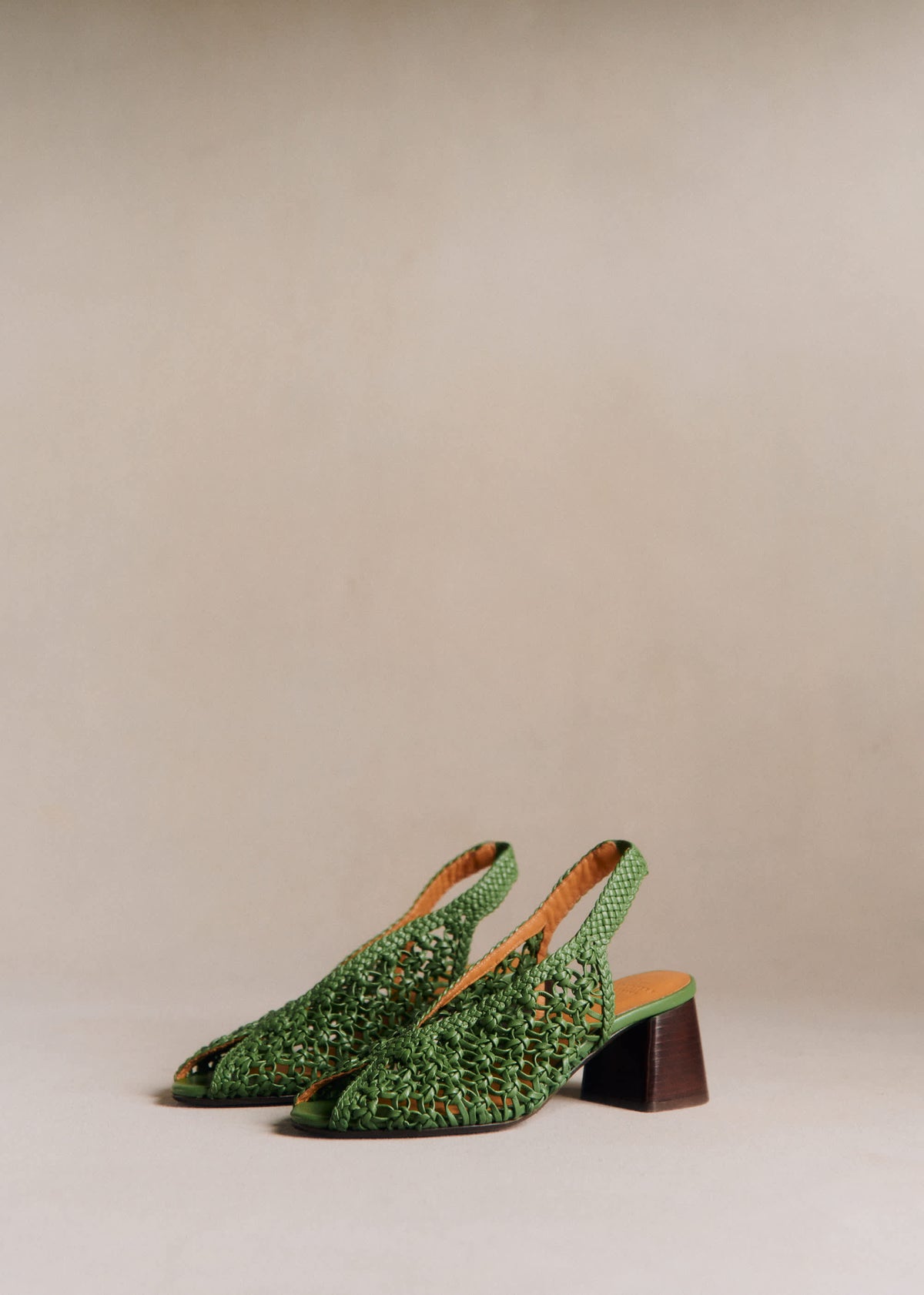 Sandales Enora - Vert Brillant Tressé