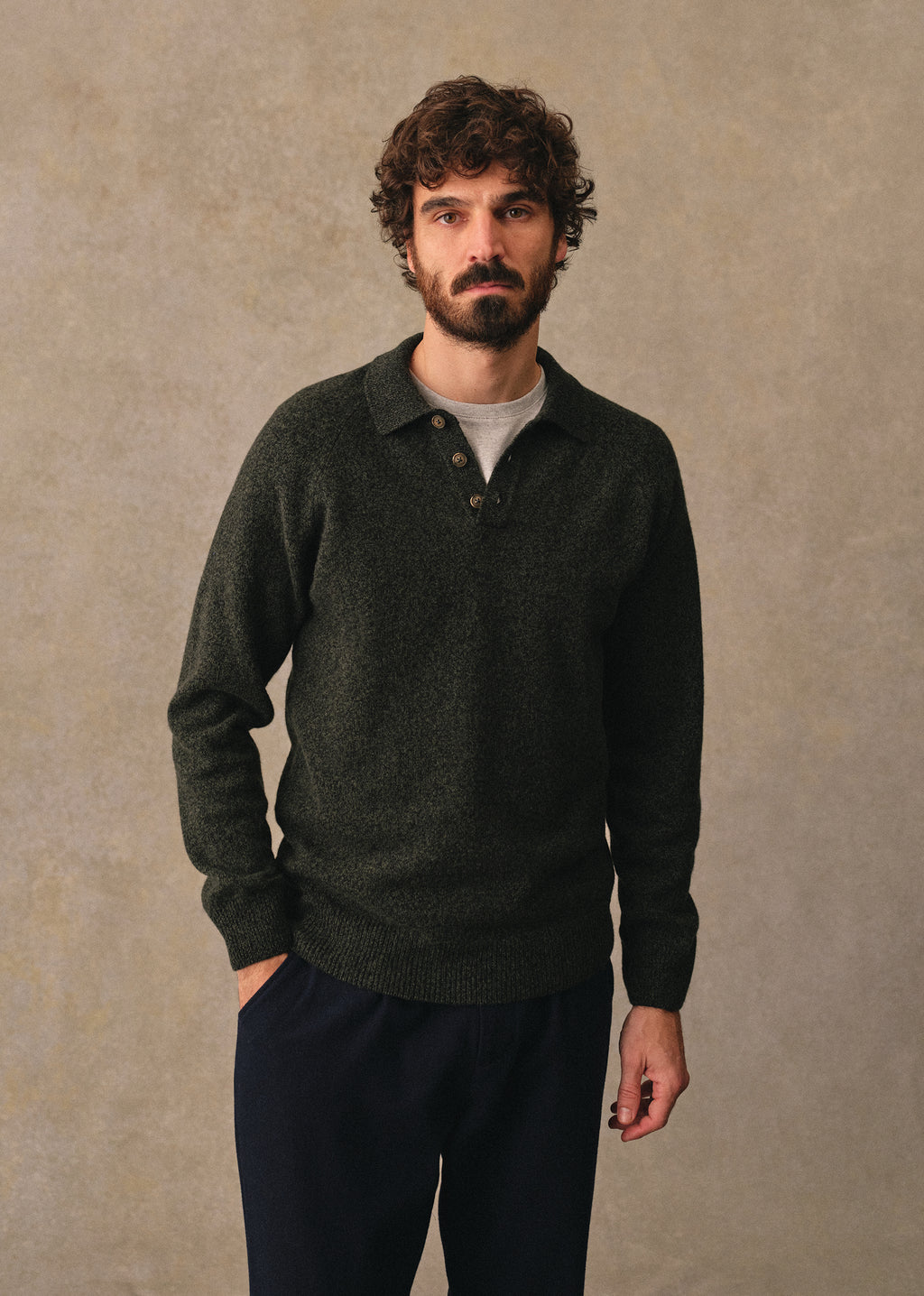 Pull Moreno - Vert Mouliné