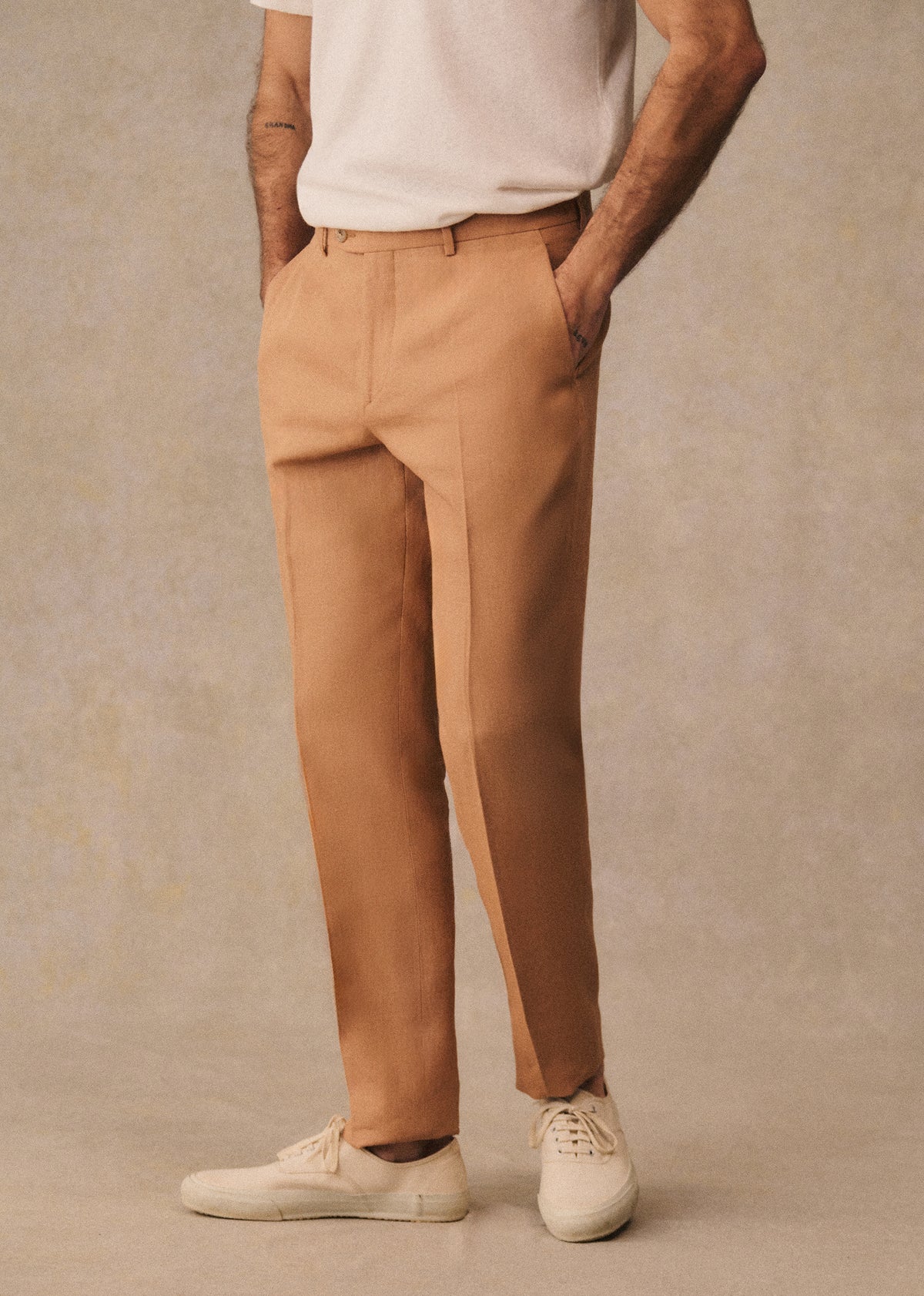 Pantalon Carl Lin - Camel