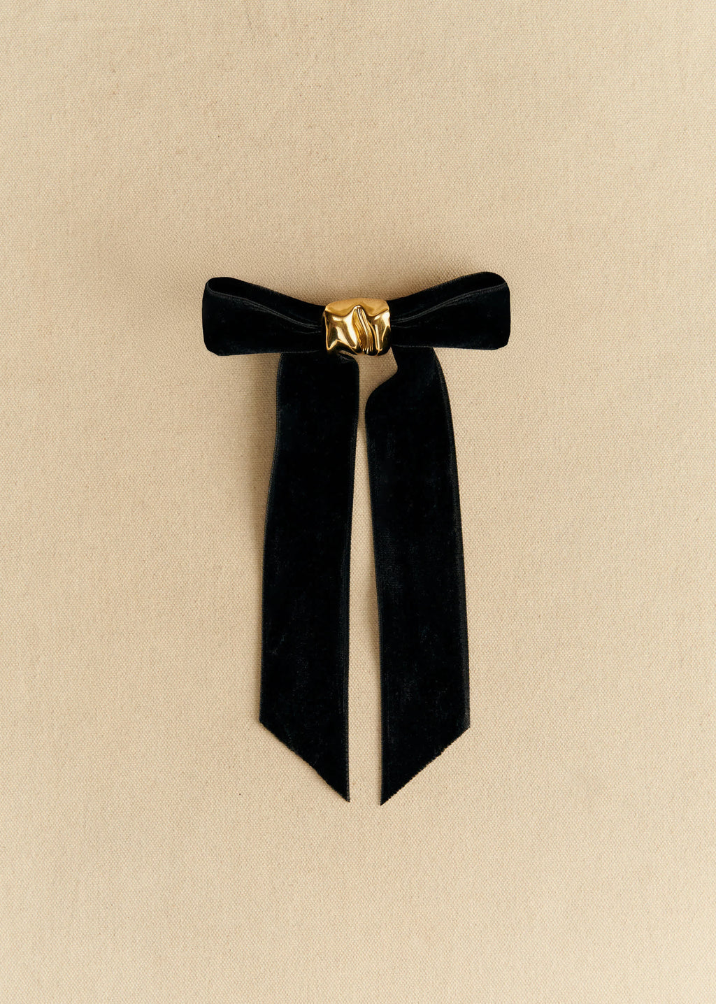 Barrette Mégane - Noir Doré