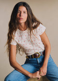 T-Shirt Camil - Pointelle Imprimé Flora