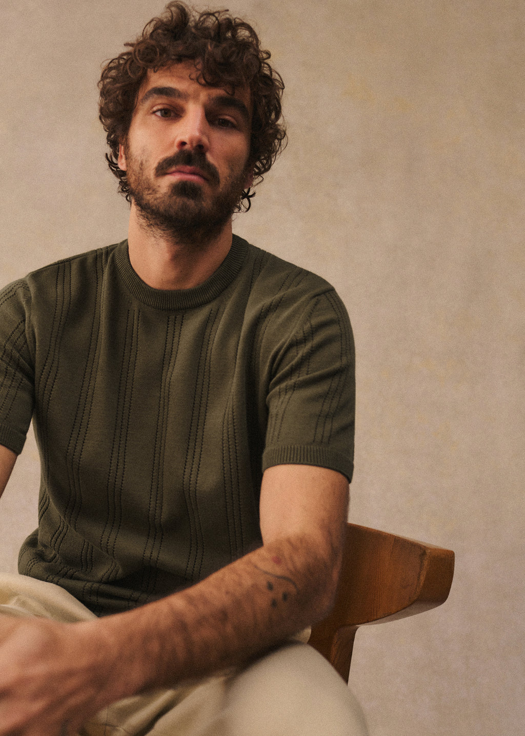 T-Shirt Maille Pio - Kaki