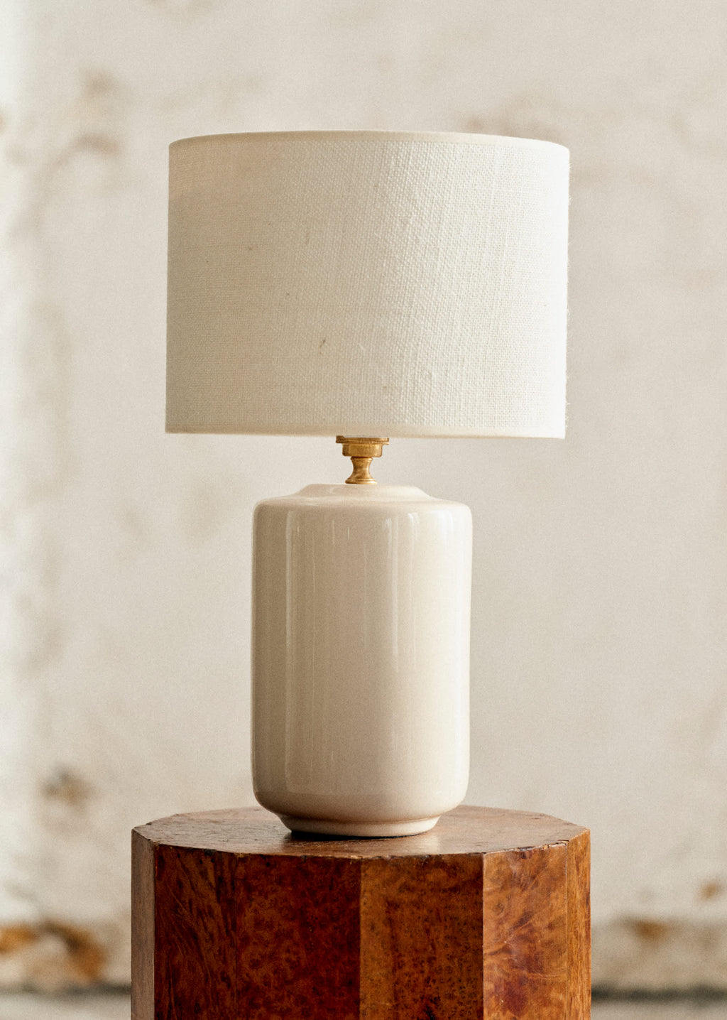 Lampe Mezzo - Crème - Abat-jour Dolce - Jute Écru