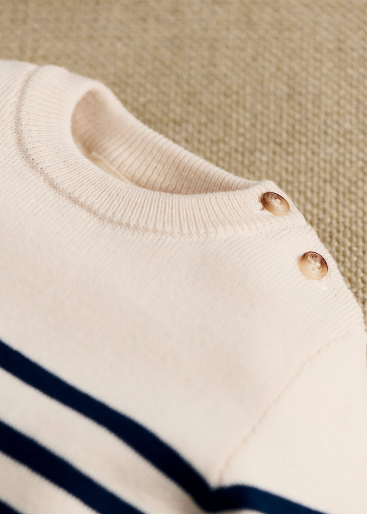Pull Malo - Naturel / Marine