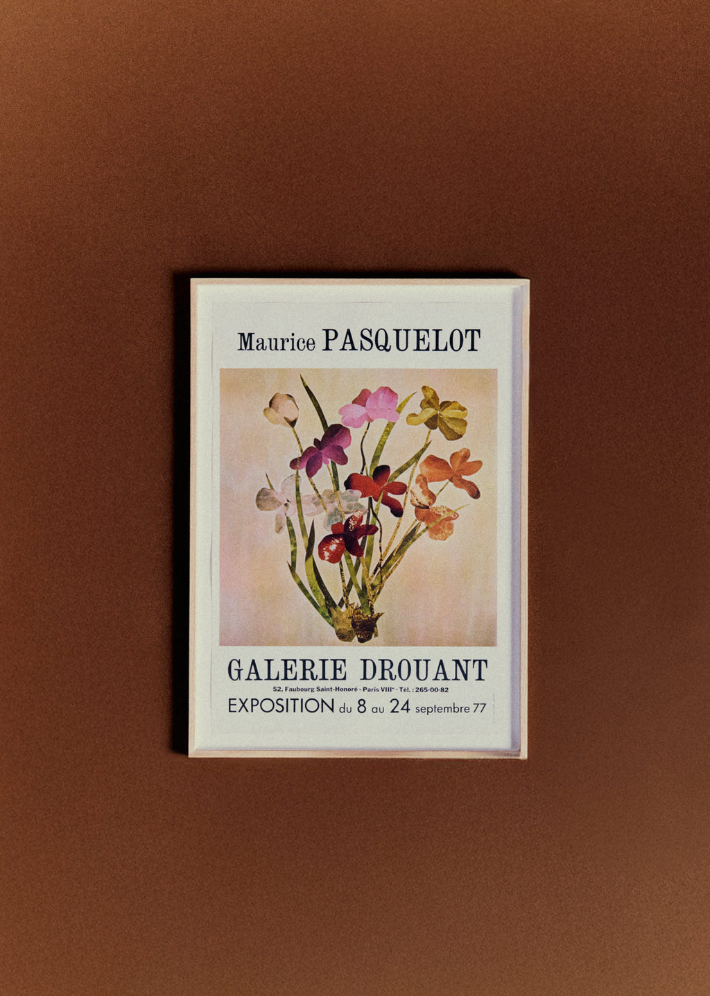 Affiche Galerie Drouant, Maurice Pasquelot, 1977 - 48 x 68,5 cm