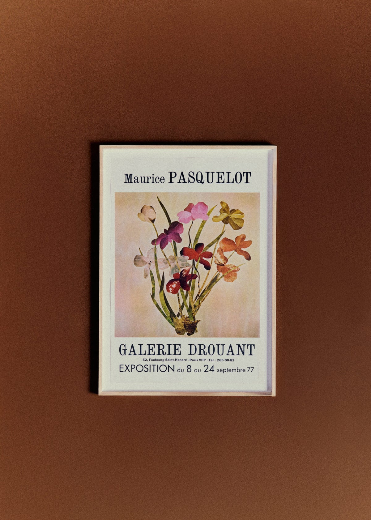 Affiche Galerie Drouant, Maurice Pasquelot, 1977 - 48 x 68,5 cm
