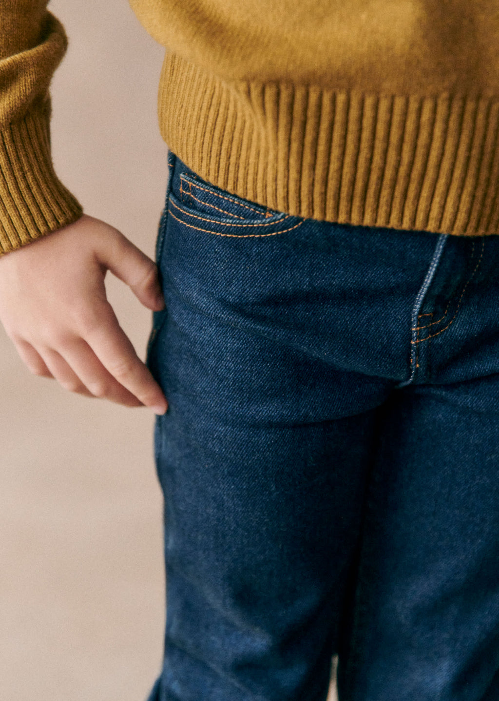 Pantalon Léo - Bleu Denim Foncé