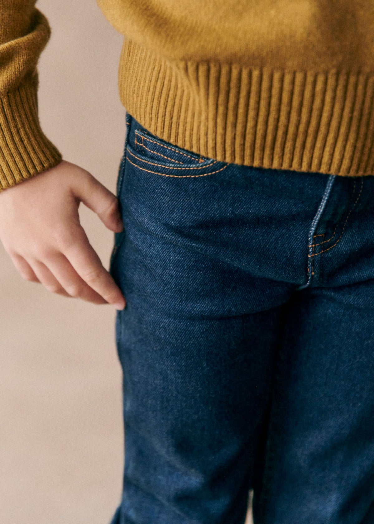Pantalon Léo - Bleu Denim Foncé