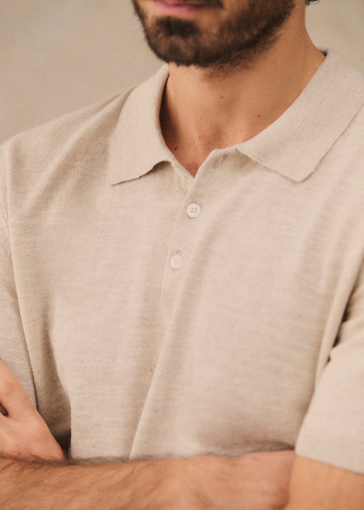 Polo Maille Joan - Écru
