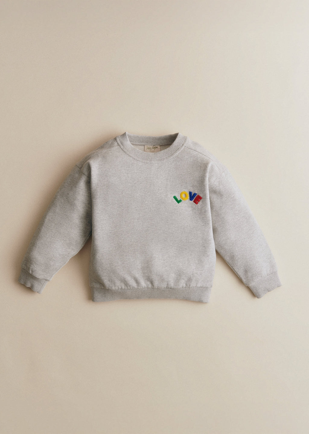 Sweat-Shirt Love - Gris Chiné / Multico