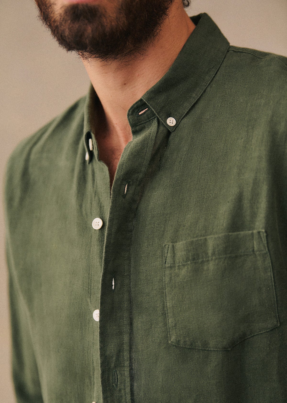 Chemise Charlie Lin - Kaki