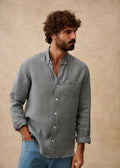 Chemise Charlie Lin - Bleu Acier
