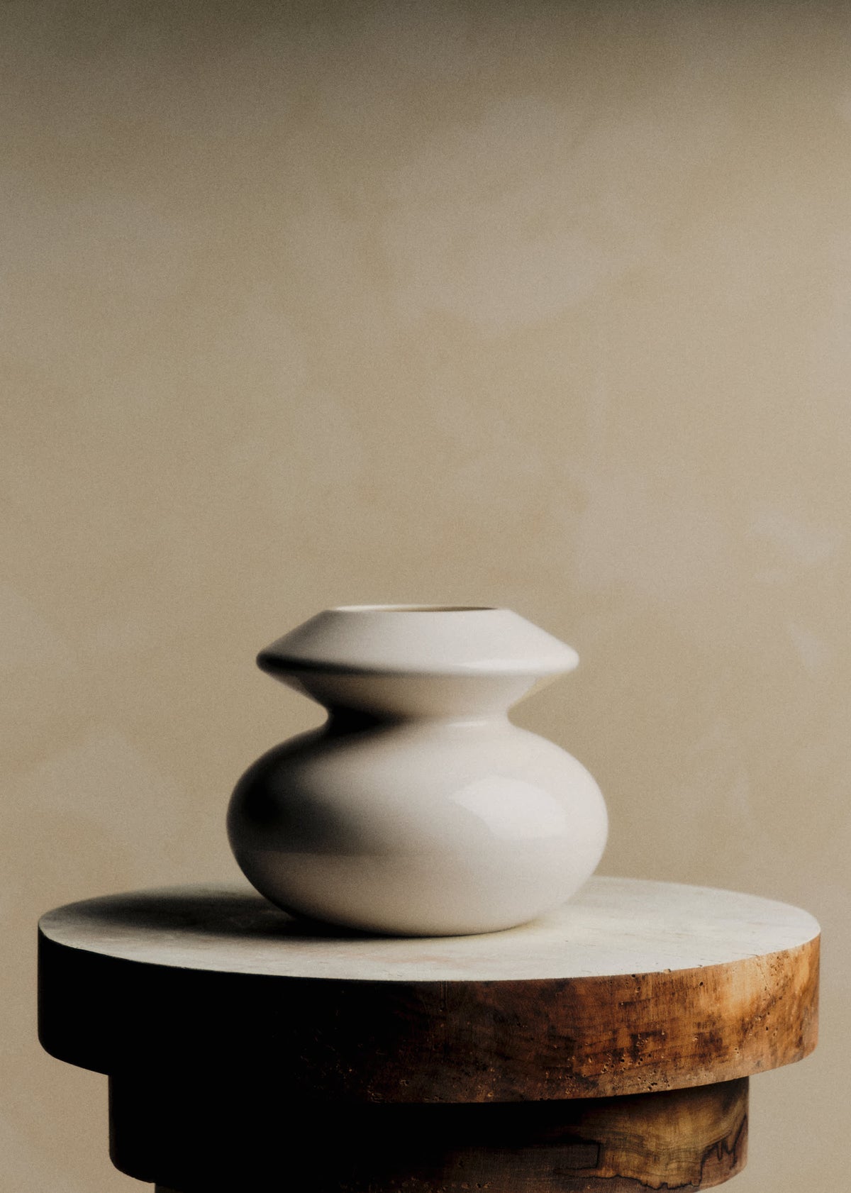 Vase Romie Objetti - Petit modèle - Ecru