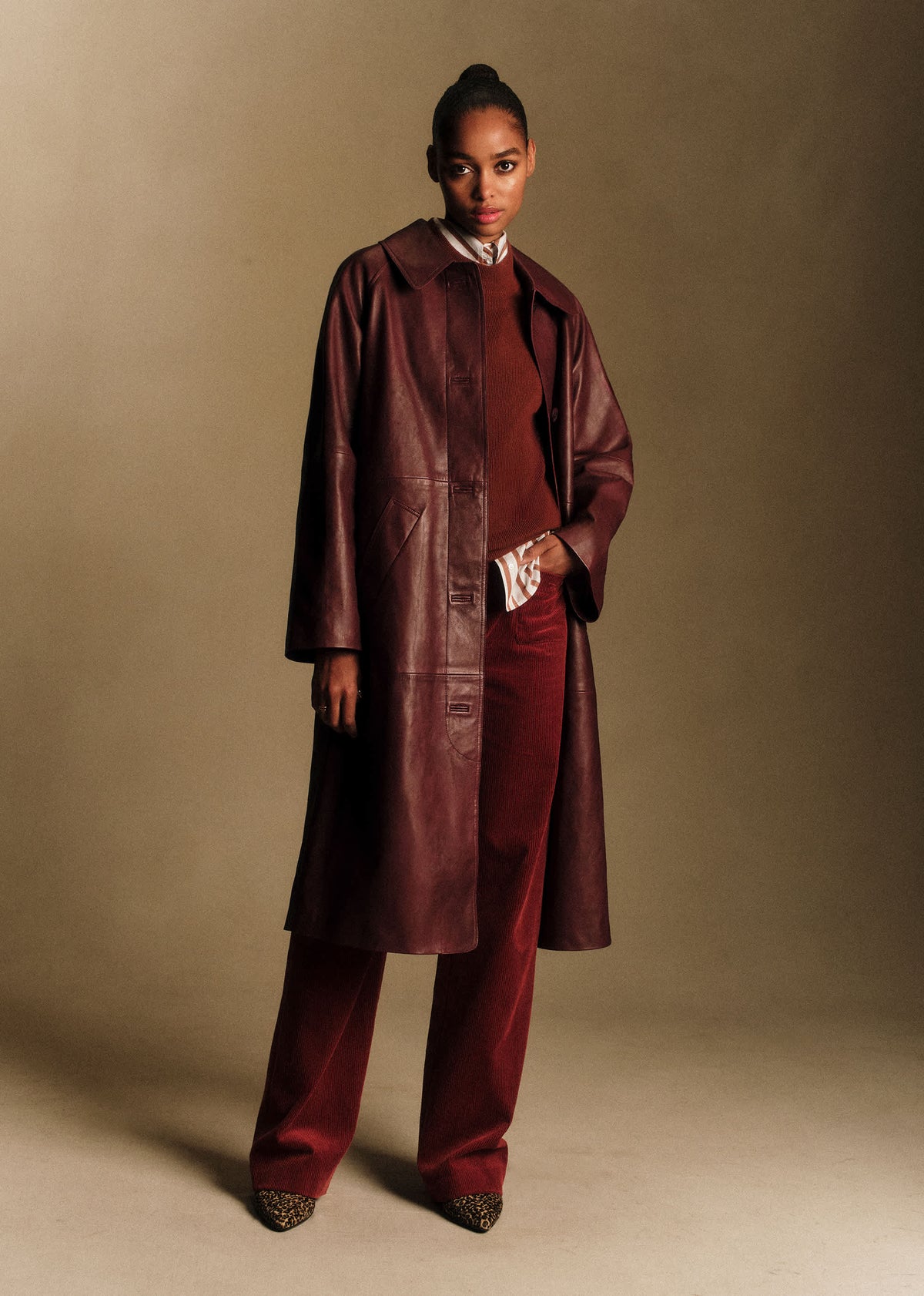 Manteau Clyde - Bordeaux