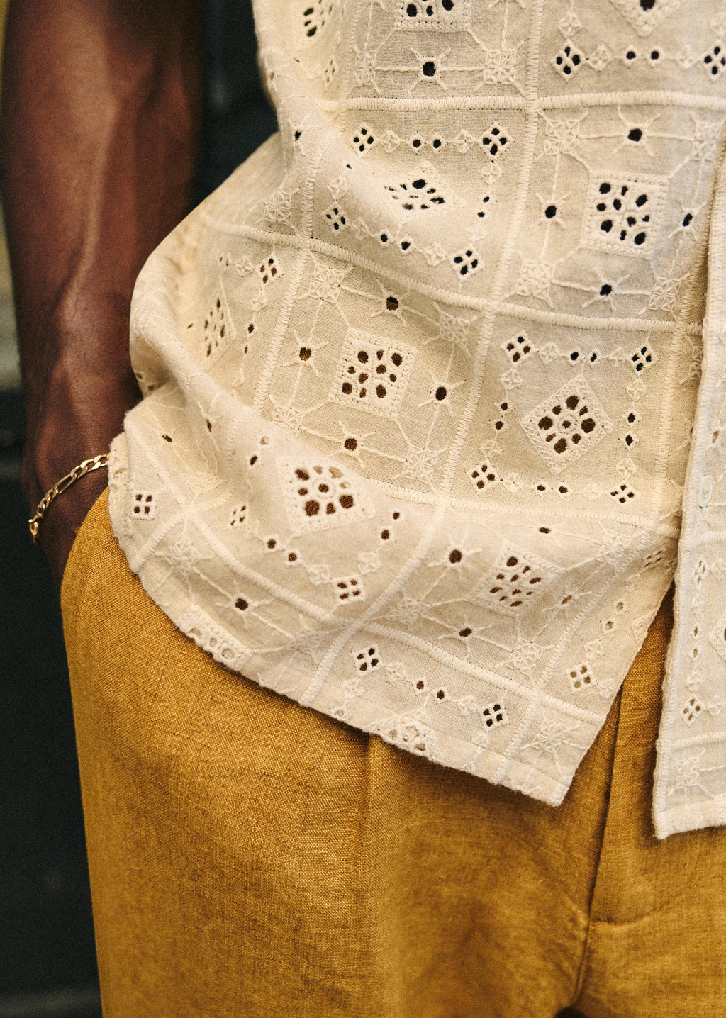 Chemise Holt - Naturel Broderie Écrue