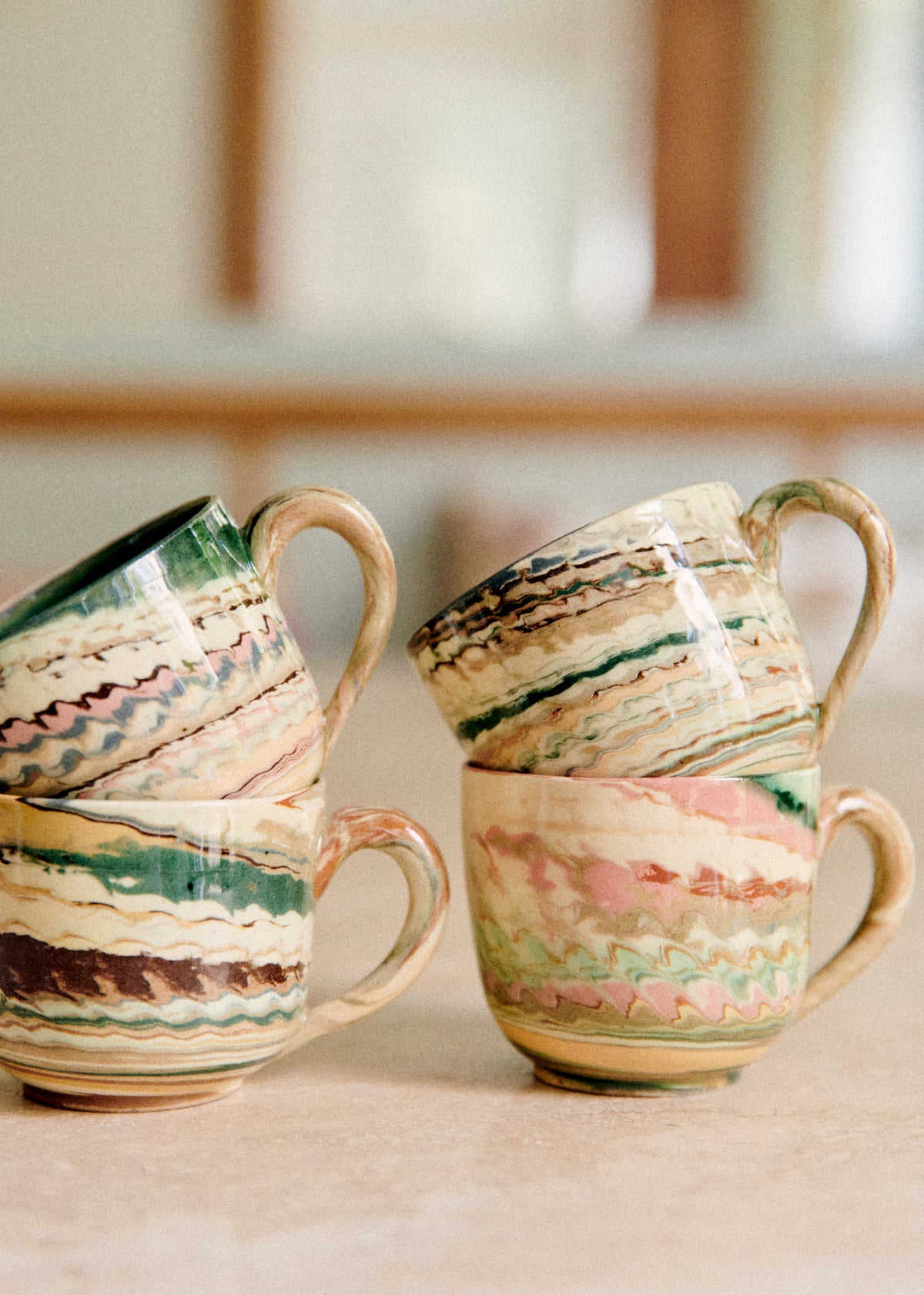 Coffret de 4 tasses - Florence Girod - Terre Mêlée