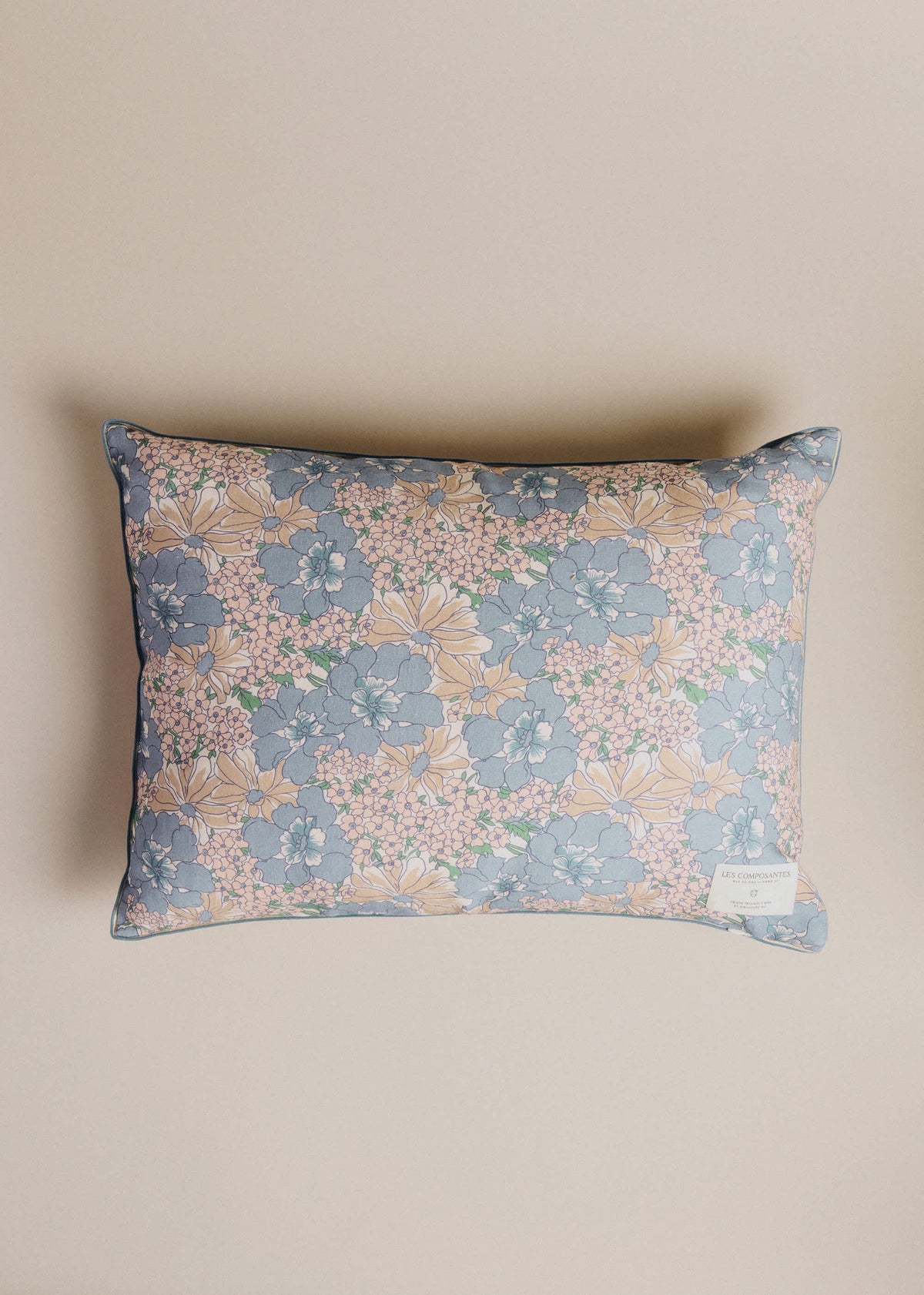Coussin Imprimé - Grand modèle - Imprimé Bleu des Prés