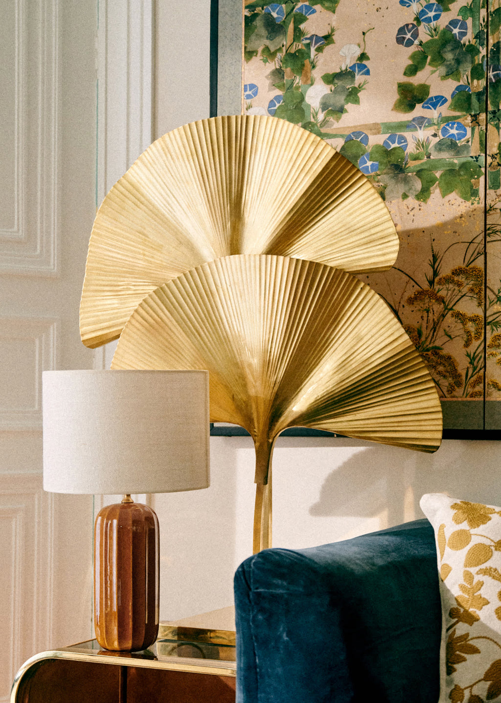 Lampe Traviata - Caramel - Abat-jour Dolce - Jute Écru
