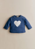 T-Shirt La chamade - Bleu indigo / Ecru