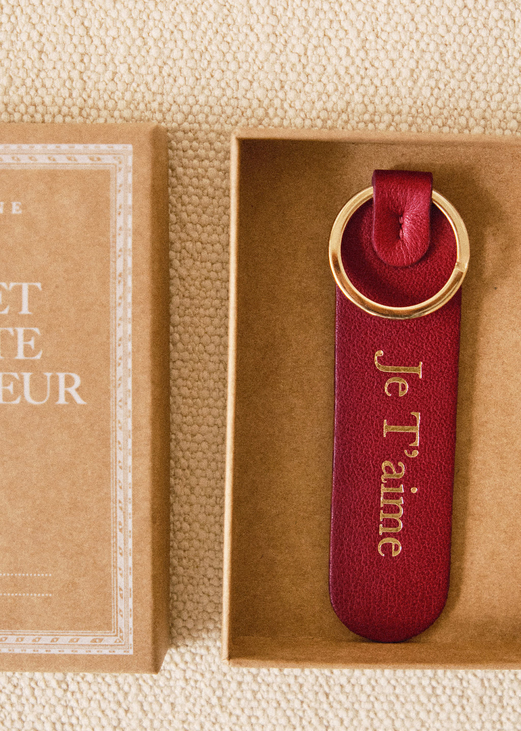 Porte-clés - Rouge " Je t'aime "